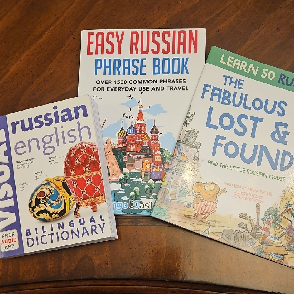 Russian Language Learning Book Set